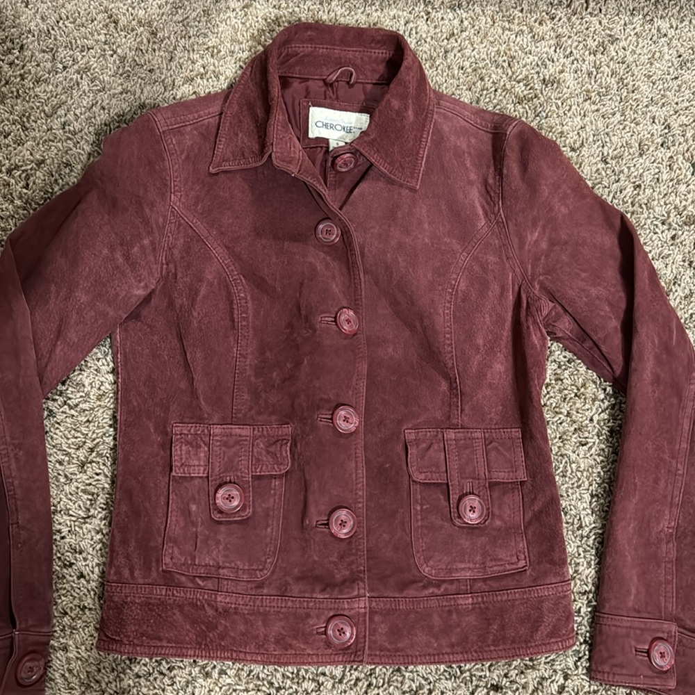 Y2k Cherokee Leather Button Down Jacket - image 2